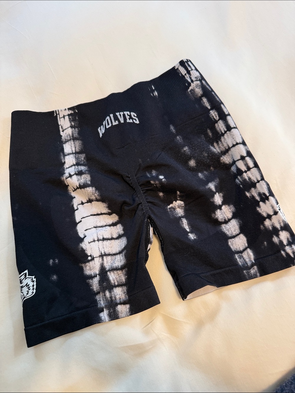Darc Sport Black & White Tie-Dye Athletic Shorts - Picture 2 of 5